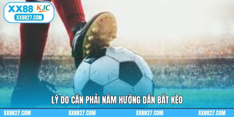 Lý do cần phải nắm hướng dẫn bắt kèo