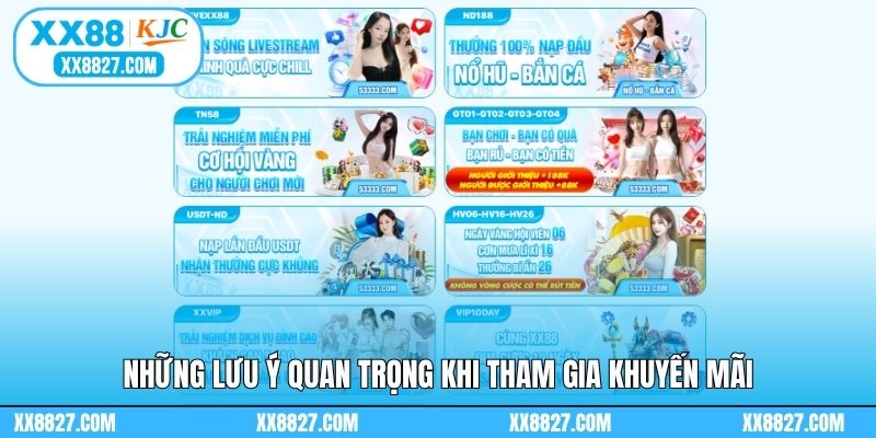 Khuyến Mãi XX88 - Ngập Tràn Các Ưu Đãi Cho Người Chơi 3 Những lưu ý quan trọng khi tham gia khuyến mãi
